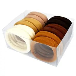 Дитячі резинки для волосся La-beauty 0307-1111-1 коричневі 6 пар