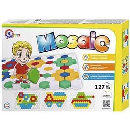Дитяча розвиваюча мозаїка для малюків ТехноК №3, 0908TXK, 127 деталей