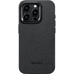 Оригінальний протиударний чохол для iPhone 15 Pro Max Pitaka Military Grade MagSafe MagEz Pro 4 600D Black/Grey KI1501PMPA - мініатюра 10