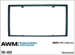 Рамка декоративна універсальна 2 DIN AWM 18-00 - мініатюра 4