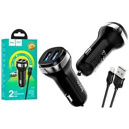 Зарядний пристрій Hoco Z40 lightning 2 x USB/2.4 A