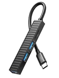 USB-Хаб XO USB Хаб на 4 порти (HUB014B.black)