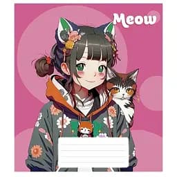 Зошит учнівський "Kawaii" 048-3302L-4 у лінію, 48 аркушів