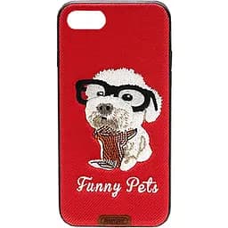 Чехол-накладка Remax Funny Pets Series Case Apple iPhone 7 Plus Red