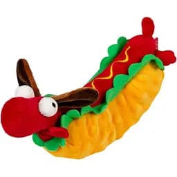 Игрушка для собак GiGwi Foody Friends Хот-Дог с пищалкой 24 см