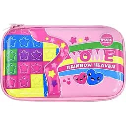 Пенал шкільний С 29834 з 3D зображенням рожевий