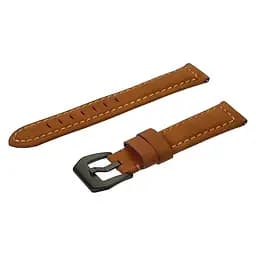 Универсальный кожаный ремешок 2, 20 мм коричневый