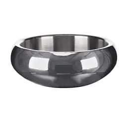 Миска для собак Flamingo Muna Silver 1.19 л з нержавіючої сталі з подвійними стінками, розмір L