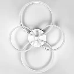 Потолочная LED люстра в белом корпусе на 4 кольца Line.F A 8008/2+2 WH