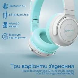 Навушники Promate Panda Aqua (panda.aqua) - мініатюра 8
