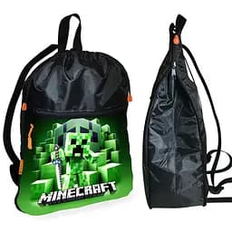 Шкільний рюкзак дитячий Minecraft + Сумка для взуття спортивної форми рюкзак-мішок для хлопчика (01740) - мініатюра 2
