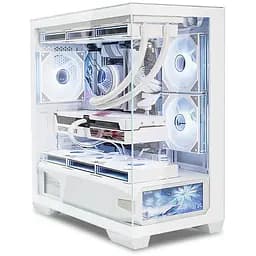 Корпус ALmordor QX25M LCD белый, без БП, для MicroATX/Mini ITX, 1xUSB-C, 2xUSB-A 3.0, макс. CPU - 160 мм / VGA - 410 мм / PSU -