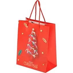 Пакет подарунковий новорічний JZ05107 Червоний (NY)