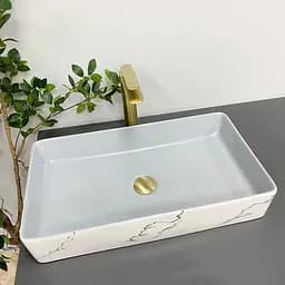 Умивальник VBI Triest grey marmo накладний VBI-012708, Сірий