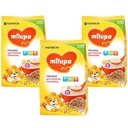 Безмолочна каша Milupa Гречана 510 г (3 шт. х 170 г)