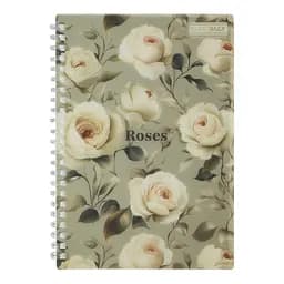 Зошит для нотаток BUROMAX, А5, 80 арк., клітинка, спіраль, пластикова обкладинка, BM.2587-20