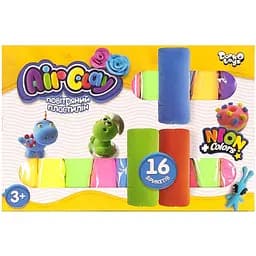 Набір повітряного пластиліну Danko Toys Air Clay CL-04-01U, 16 брикетів