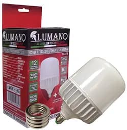 Лампа високопотужна 100вт LED T150 100W E27 з перехідником на Е40 6000K 9000Lm TM LUMANO + ПОДАРУНОК