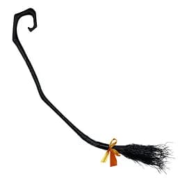 Декор Хелловін "Мітла відьми", жовтий, IDEA12-HOL6