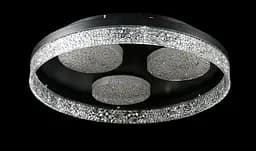 Люстра стельова LED Splendid Ray L2973/470/3+1, 4 лампи, 220В, чорний метал, сучасний стиль з пультом, димер