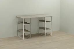 Компьютерный стол Ferrum-decor Карен 75x120x60 белый ДСП Дуб Сонома 16мм (FRD-102257)