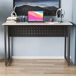 Стол письменный Майк Ferrum-decor 75x120x70 Черный металл ДСП Бетон 32 мм (FRD-106534)