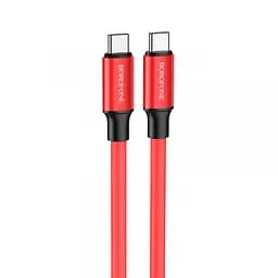 Кабель Borofone BX82 Type-C - Type-C 60 W 1 м червоний
