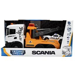 Ігровий набір евакуатор Techno drive Scania з поліцейською машиною світло звук 3004KS