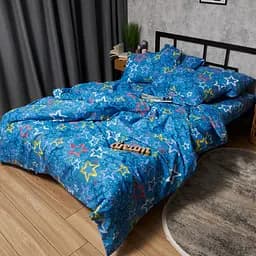 Комплект постільної білизни Moon&Star Бязь Gold Люкс Galaxy Dreams Полуторний 143х210 наволочки 4х50х70 - мініатюра 5
