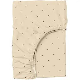 Простынь Cosas на резинке в детскую кроватку 70х140 mini dots cs5, шоколад (DropChocoBeige_70x140x12)