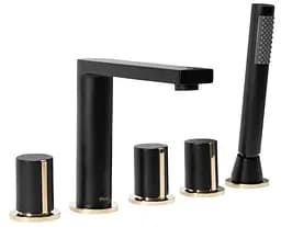 Смеситель для ванны Rea Icon на борт ванны black matt REA-B3622 Черный матовый