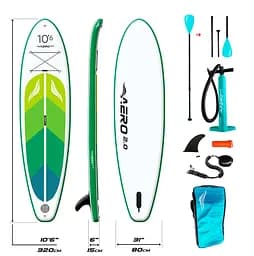 Надувна SUP дошка Aero Board 2.0 (320х15х80см)10.6' Green Leaf - мініатюра 1