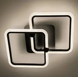 Стельова мінімалістична LED люстра в чорному корпусі Line.F RGB підсвітка Немає