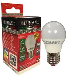 Лампа LED ДШ 8W E27 4000K 720L LU-G45-08274 TM LUMANO
