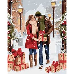 Картина за номерами "Обмін подарунками" ©art_selena_ua Ideyka KHO8349 40х50 см