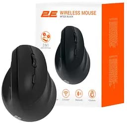 Миша 2E MF325 Silent WL/BT Vertical Black (2E-MF325WBK) - мініатюра 8