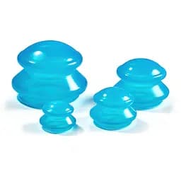Вакуумні масажні банки 4FIZJO силіконові для тіла (китайські/атницелюлітні банки) 4 шт 4FJ0234 (P-5907739312341) - мініатюра 2
