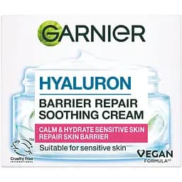 Увлажняющий успокаивающий крем Garnier Skin Naturals с гиалуроновой кислотой для восстановления защитного барьера чувствительной кожи лица 50 мл (C6394900)