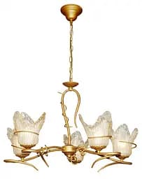 Люстра подвесная Brille кантри E27 60W G (BR-866S/5)