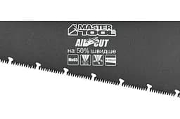 Ножівка ручна MasterTool по дереву 450 мм 10T х 1" потрійне заточення з тефлоновим покриттям - мініатюра 2