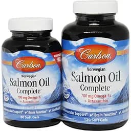 Лососевий жир Carlson Salmon Oil Complete 120+60 желатинових капсул
