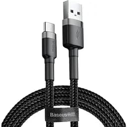Кабель Baseus Cafule Cable USB для Type-C 2A 2m Black/Grey (CATKLF-CG1)