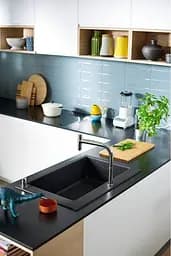 Кухонна мийка Hansgrohe S510-F660 Built-in sink 770x510 Stonegrey 43313290, Сірий - мініатюра 3