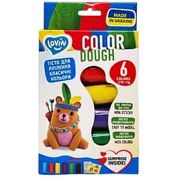 Набор теста для лепки Lovin Color 41175, 6 цветов по 35 г