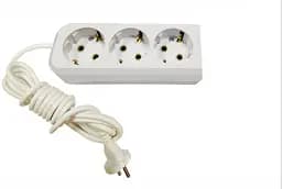 Удлинитель 1.5 метра 3 гнезда (проволока 100% медь) с заземлением MODERN (18270) ТМ LUMANO