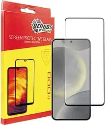 Защитное стекло Dengos 5D Full Glue для екрану Samsung Galaxy S24 FE Black