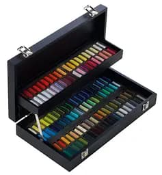 Подарунковий набір сухої пастелі Sennelier Portrait (Портрет), 120 кольорів, дерево