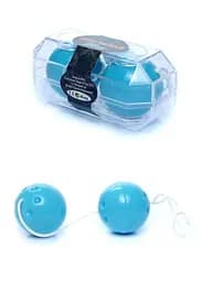 Вагинальные шарики Boss Series Duo Balls, 21 см, голубой