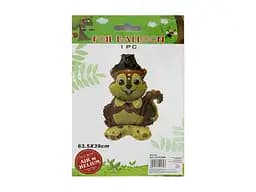 Шар фольгированный 3D фигурный Белочка, 63.5x39 см