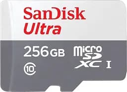 Карта памяти Sandisk Ultra microSDXC 256GB 100MB/s Class 10 UHS-I, EAN: 619659196516 (SDSQUNR-256G-GN3MN)